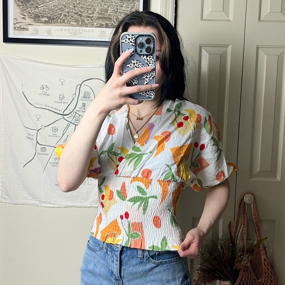 Fruity Sanremo Surplice Top Small - Picture 6 of 10